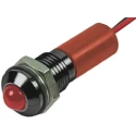 RS PRO Red Panel Mount Indicator 2V DC 20mA Lead Wire Termination IP67 Prominent Bezel 723-9390