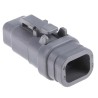 Deutsch Automotive Connector Male Grey Bulkhead Mount 4 Way Crimp Termination DTM06-4S-E007
