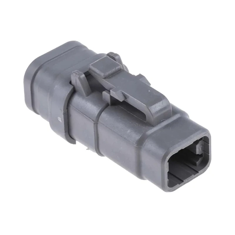 Deutsch Automotive Connector Male Grey Bulkhead Mount 4 Way Crimp Termination DTM06-4S-E007