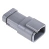 Deutsch DTM Automotive Connector Female Grey Panel 3 Way Crimp Termination DTM04-3P-E003