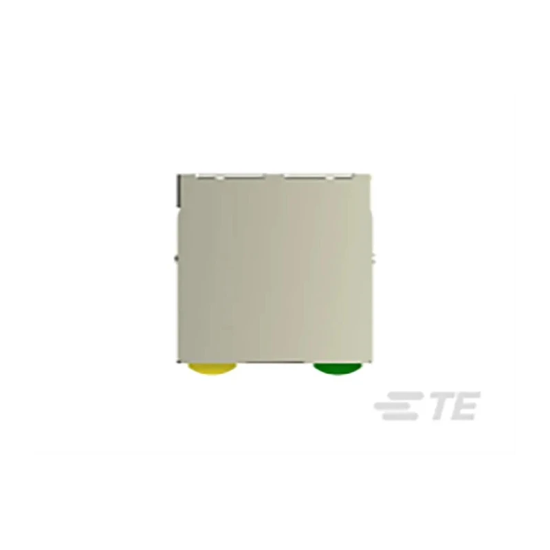 TE Connectivity RJ45 Connector Male Board Mount Cat5 Shielded Right Angle 2 Port 8 Way RJ45