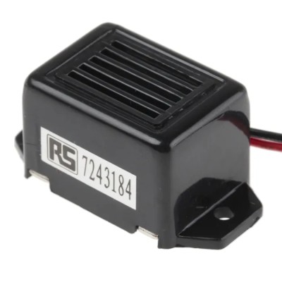 RS PRO 75 dB Flange Continuous Internal Magnetic Buzzer Component 9V dc to 15V dc 33.5mm x 15.5mm 724-3184