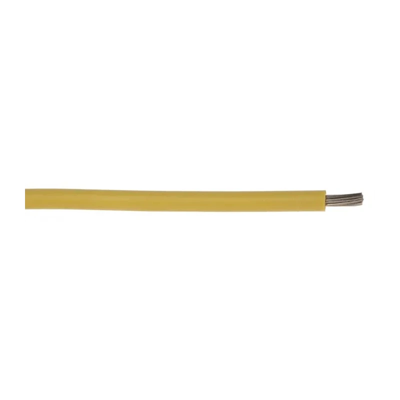 TE Connectivity Lapp OLFLEX HEAT 180 SiF Series Yellow 1.5 mm² Hook Up Wire, 19 x 0.25 mm, 100 m, Silicone Rubber 51005