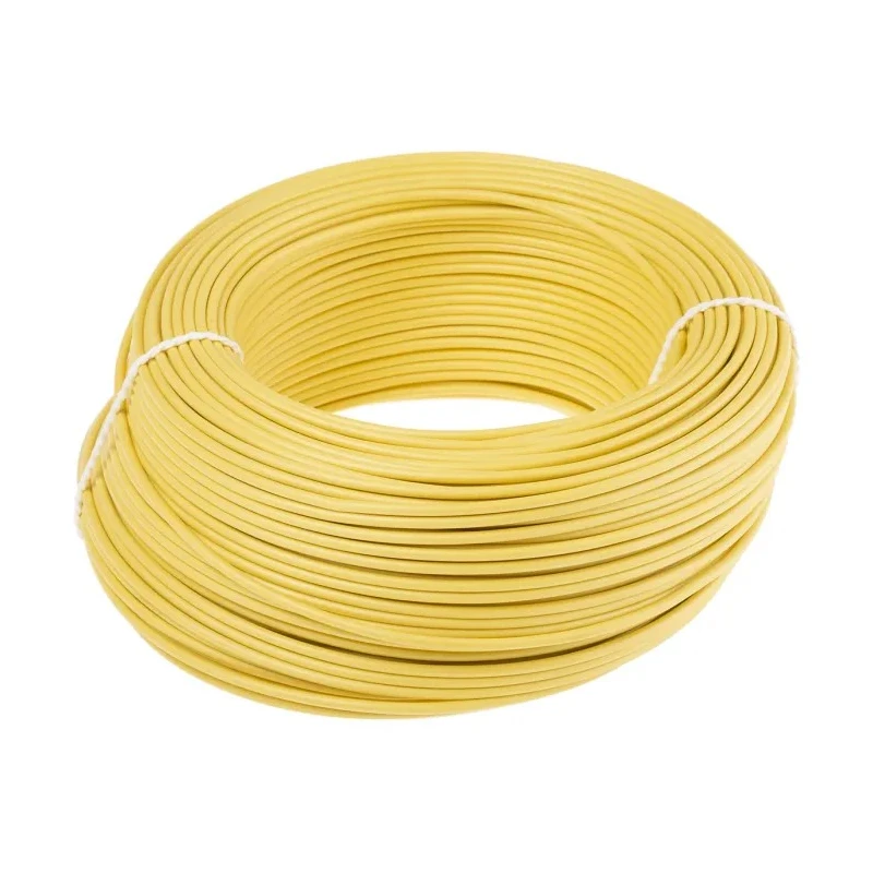 TE Connectivity Lapp OLFLEX HEAT 180 SiF Series Yellow 1.5 mm² Hook Up Wire, 19 x 0.25 mm, 100 m, Silicone Rubber 51005