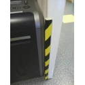 RS PRO Black, Yellow Angled Corner Impact Protector 750 mm Length x 30 mm Width x 8 mm Thickness 724-9788