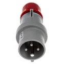 Scame IP44 Red Cable Mount 3P+PE Straight Industrial Power Connector 16A 415V 