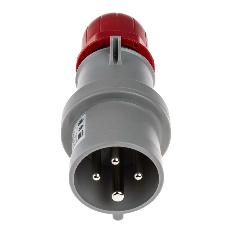 Scame IP44 Red Cable Mount 3P+PE Straight Industrial Power Connector 16A 415V 