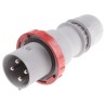 Scame Optima IP67 Red Cable Mount 3P+PE Straight Industrial Power Connector 125A 415V IP67 21812536