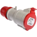 Scame Industrial Power Connector 32A 415V IP44 Red Cable Mount IP44