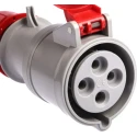 Scame Industrial Power Connector 32A 415V IP44 Red Cable Mount IP44