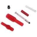 RS PRO Black and Red Male 4 mm Banana Plug Connector, Solder Termination, 1000V, 10A, Nickel Plating 191-7887