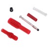 RS PRO Black and Red Male 4 mm Banana Plug Connector, Solder Termination, 1000V, 10A, Nickel Plating 191-7887