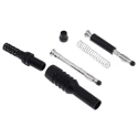 RS PRO Black and Red Male 4 mm Banana Plug Connector, Solder Termination, 1000V, 10A, Nickel Plating 191-7887