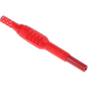 RS PRO Black and Red Male 4 mm Banana Plug Connector, Solder Termination, 1000V, 10A, Nickel Plating 191-7887