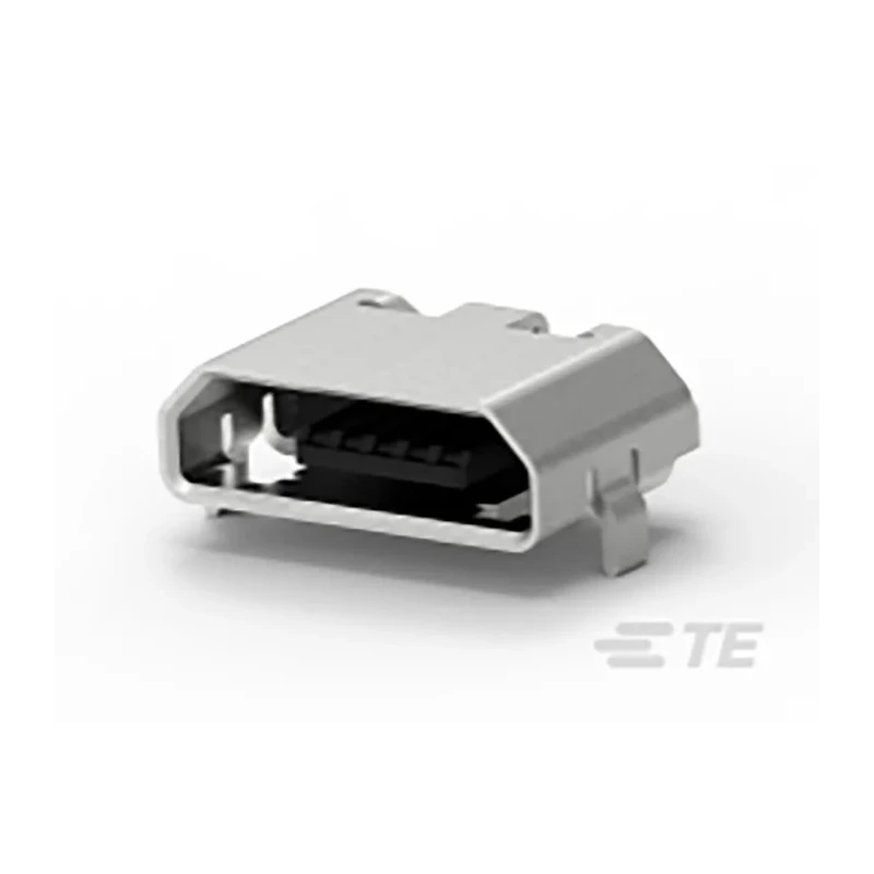 TE Connectivity Right Angle Surface Mount Female 1-Port Micro USB USB 2.0 Connector 1932788-1