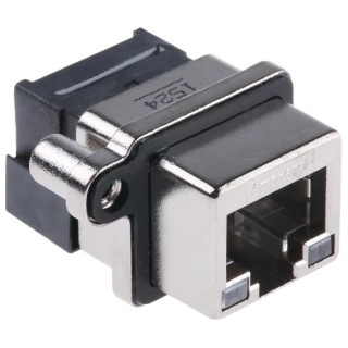 Amphenol Communications Solutions RJ45 Connector Female Through Hole Cat5 Unshielded Right Angle 1 Port 8 
