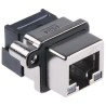 Amphenol Communications Solutions RJ45 Connector Female Through Hole Cat5 Unshielded Right Angle 1 Port 8