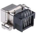 Amphenol Communications Solutions RJ45 Connector Female Through Hole Cat5 Unshielded Right Angle 1 Port 8 