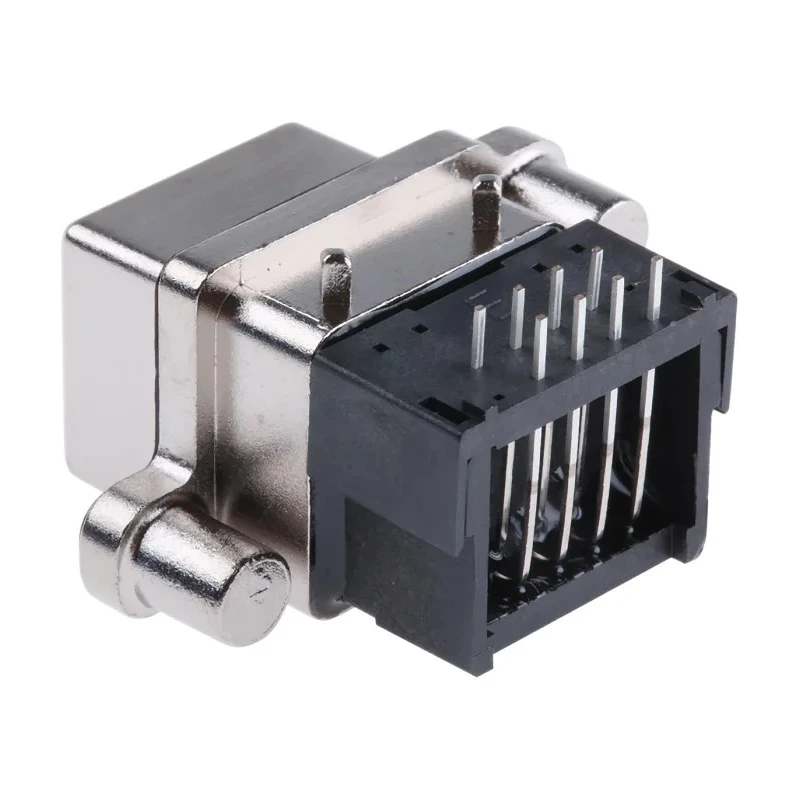 Amphenol Communications Solutions RJ45 Connector Female Through Hole Cat5 Unshielded Right Angle 1 Port 8 