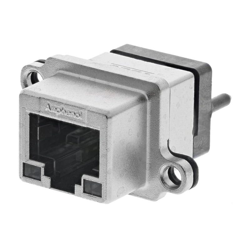 Amphenol Communications Solutions MRJ Series RJ45 Connector Female, Through Hole, Cat5 Unshielded Straight 1 Port 8 Way RJ45