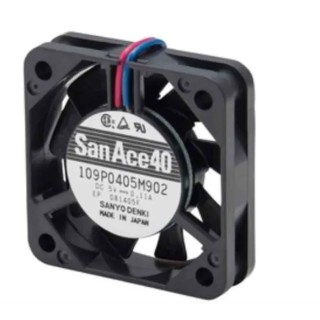 Sanyo Denki 109P Series Axial Fan 12V DC 3.72W 14.8 CFM 6300 RPM IP68 40x40x28 mm 109P0412G302