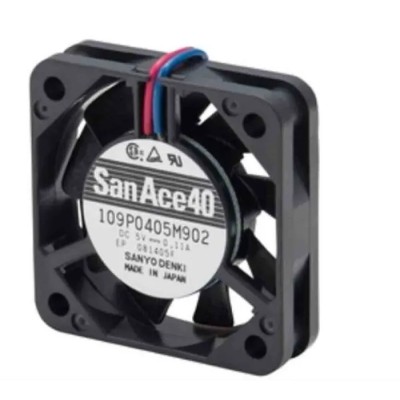 Sanyo Denki 109P Series Axial Fan 12V DC 3.72W 14.8 CFM 6300 RPM IP68 40x40x28 mm 109P0412G302