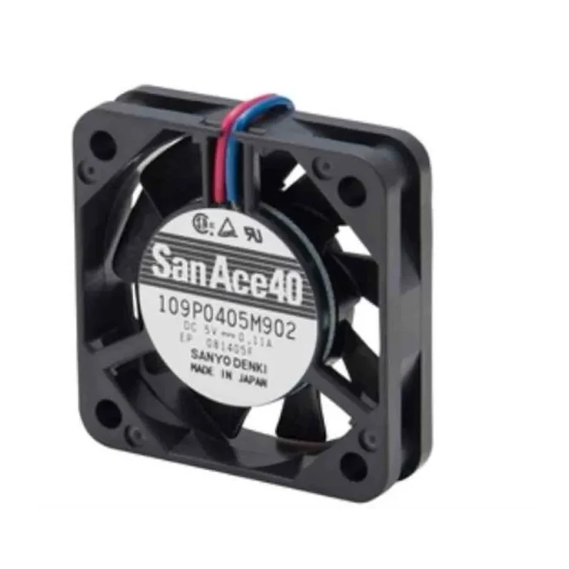 Sanyo Denki 109P Series Axial Fan 12V DC 3.72W 14.8 CFM 6300 RPM IP68 40x40x28 mm 109P0412G302