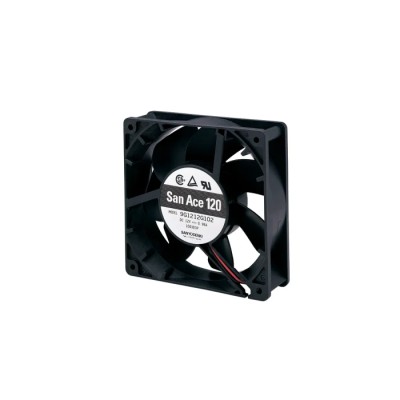 Sanyo Denki 9G Series Axial Fan 12V DC 168.2 m³/h Air Flow 4.56 W Power 380 mA Max Current IP68 119x119x38 mm