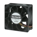 Sanyo Denki 9GA Series Axial Fan, 48V DC, 26.4W, 239.6 m³/h Airflow, 550mA Max, 92mm Frame Size, Ball Bearing 9GA0948P1H03
