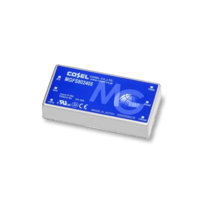 Cosel DC/DC Converter PCB Mount, 5V DC Output, 16A, 36V DC Maximum Input, 9V Minimum Input, 80W Power, 6-Pin DIP MGFS802405