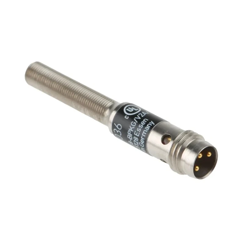 ifm electronic Threaded Barrel Inductive Proximity Sensor M5 x 0.5, PNP Output, 36 V DC, 100 mA IY5036