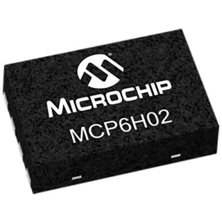 Microchip Operational Amplifier Dual Channel Surface Mount TDFN 8-Pin 16V 1.2 MHz MCP6H02T-E/MNY