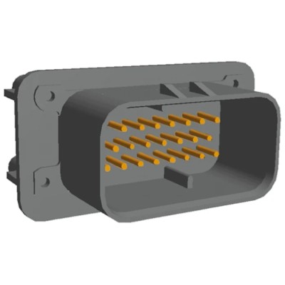 TE Connectivity Ampseal Automotive Connector Male Grey Panel Mount 23 Way Solder Termination 1-776200-4