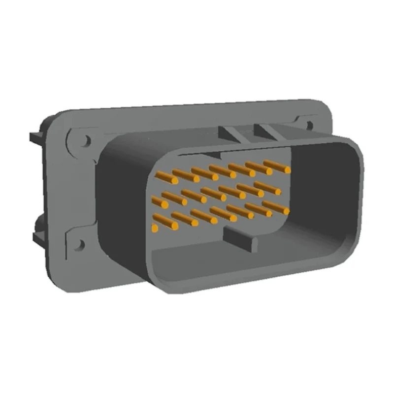 TE Connectivity Ampseal Automotive Connector Male Grey Panel Mount 23 Way Solder Termination 1-776200-4