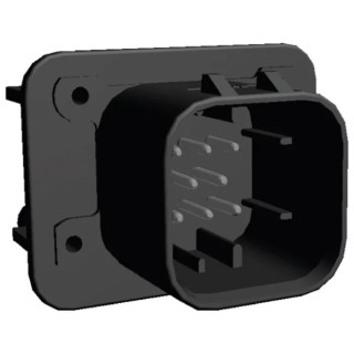 TE Connectivity Ampseal Automotive Connector Male Black Panel Mount 8 Way Solder Termination 776275-1