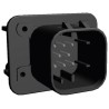 TE Connectivity Ampseal Automotive Connector Male Black Panel Mount 8 Way Solder Termination 776275-1