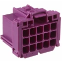 TE Connectivity AMP MCP 2.8 Automotive Connector Female Purple Cable 15 Way Crimp Termination 5-968973-1