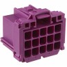 TE Connectivity AMP MCP 2.8 Automotive Connector Female Purple Cable 15 Way Crimp Termination 5-968973-1