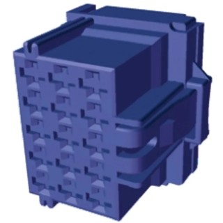 TE Connectivity AMP MCP 2.8 Automotive Connector Female Blue Cable 15 Way Crimp Termination 6-968973-1