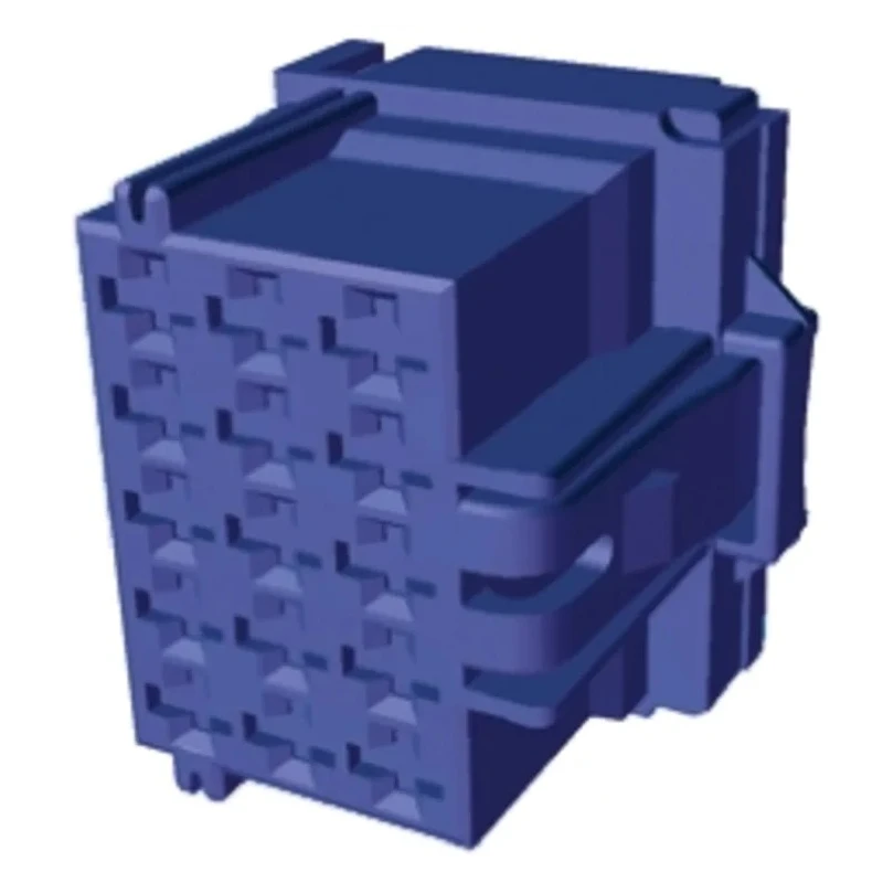 TE Connectivity AMP MCP 2.8 Automotive Connector Female Blue Cable 15 Way Crimp Termination 6-968973-1