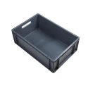 RS PRO 40L Grey Polypropylene Euro Container, Stackable Storage Box 200mm x 400mm x 600mm 725-9161
