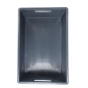 RS PRO 40L Grey Polypropylene Euro Container, Stackable Storage Box 200mm x 400mm x 600mm 725-9161