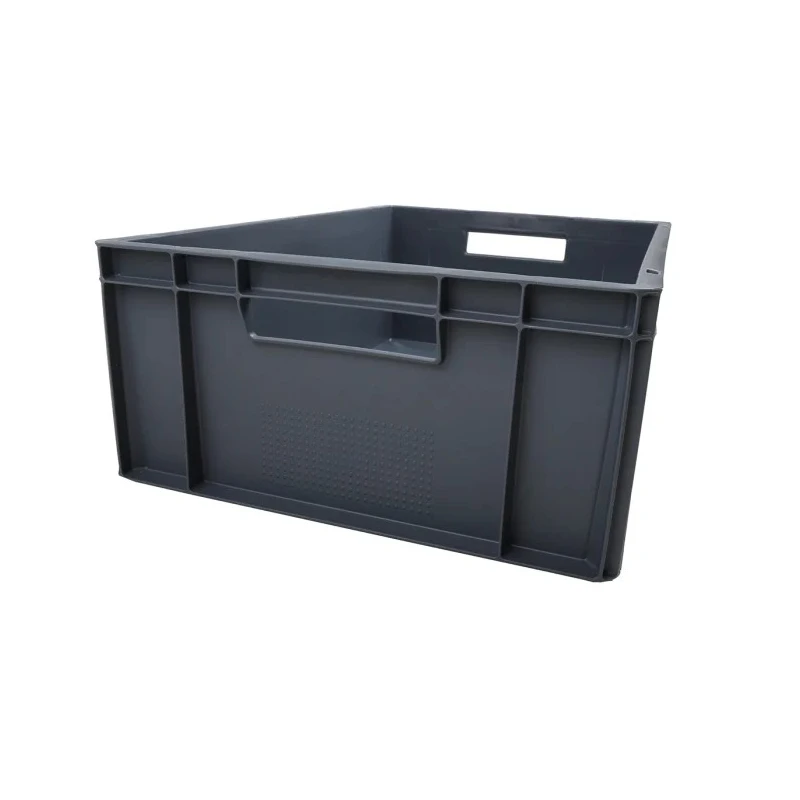 RS PRO 40L Grey Polypropylene Euro Container, Stackable Storage Box 200mm x 400mm x 600mm 725-9161