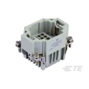 TE Connectivity Heavy Duty Power Connector Insert 10A 250V HDC HDD Series Male 24 Contacts T2030242101-000