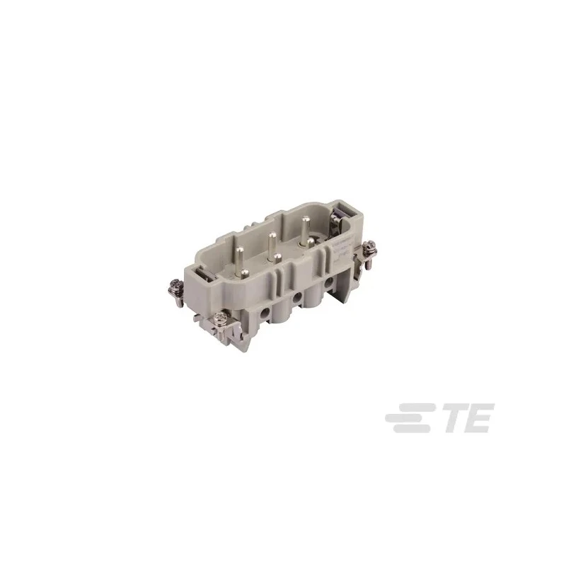 TE Connectivity Heavy Duty Power Connector Insert 35A 400V/690V Panel Mount Male 6 Contacts HDC HSB Series T2060062101-000