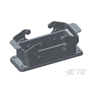 TE Connectivity HDC Range Heavy Duty Power Connector Housing 6 Panel Mount Die Cast Aluminium IP65 T1410161000-000