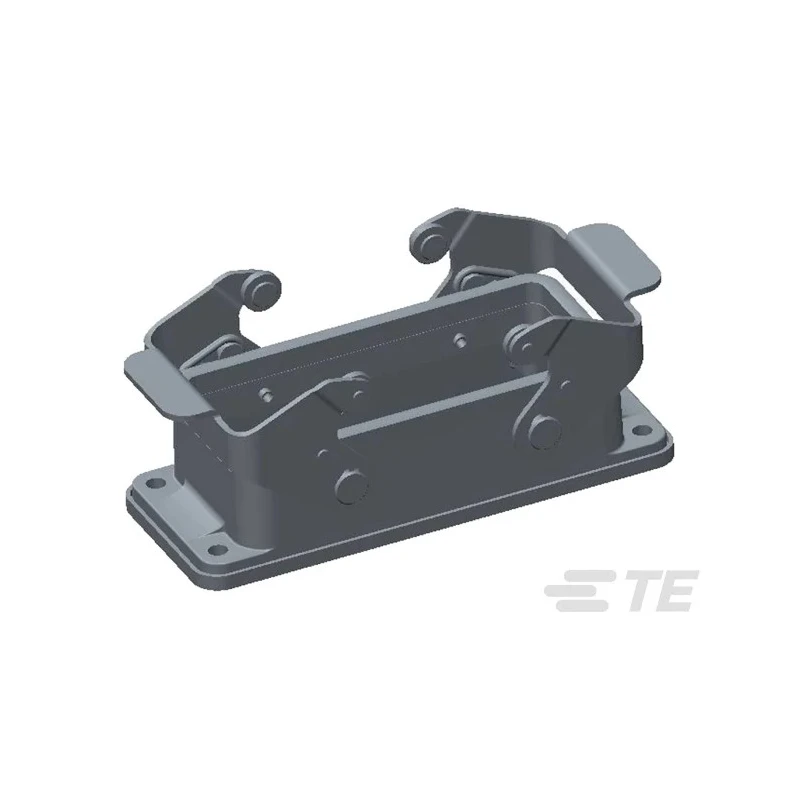TE Connectivity HDC Range Heavy Duty Power Connector Housing 6 Panel Mount Die Cast Aluminium IP65 T1410161000-000