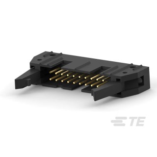 TE Connectivity AMP-LATCH Series Straight Through Hole PCB Header, 20 Contacts, 2.54 mm Pitch, 2 Row, Shrouded 5499206-4