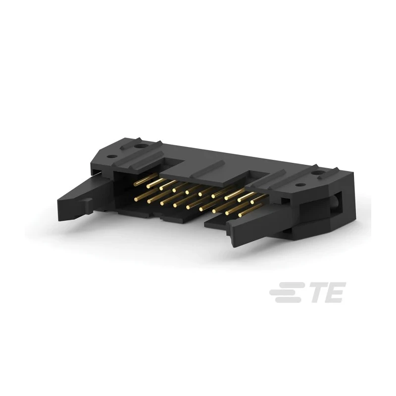 TE Connectivity AMP-LATCH Series Straight Through Hole PCB Header, 20 Contacts, 2.54 mm Pitch, 2 Row, Shrouded 5499206-4