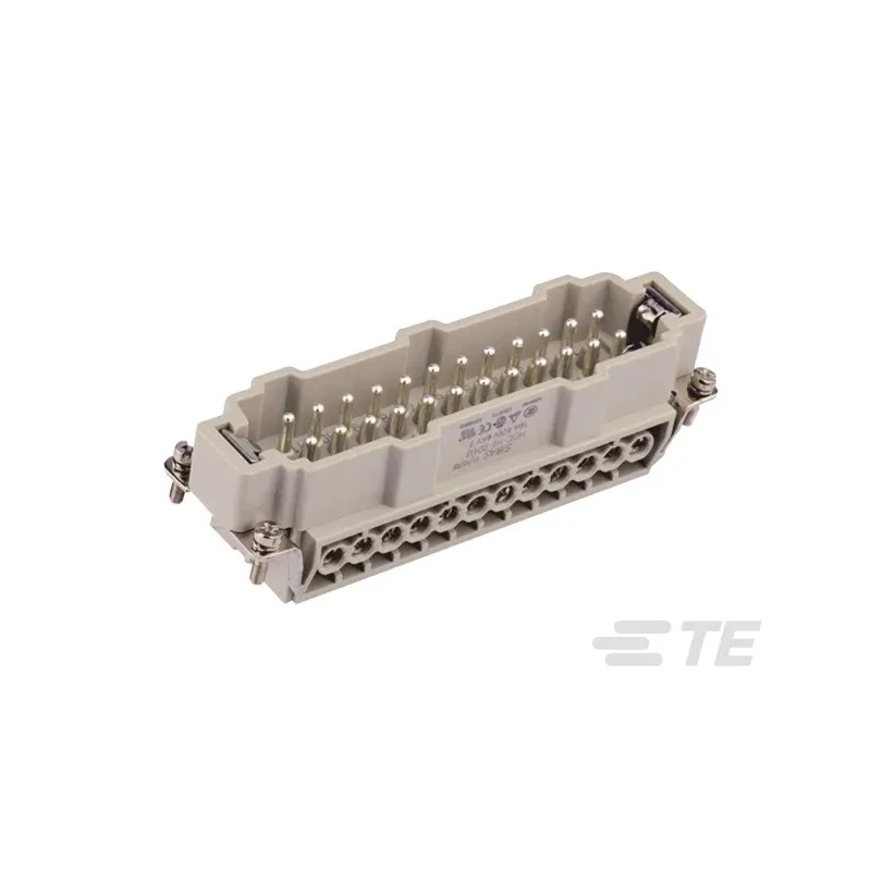 TE Connectivity Heavy Duty Power Connector Insert 16A 500V Panel Mount Male 24 Contacts T2040242101-000